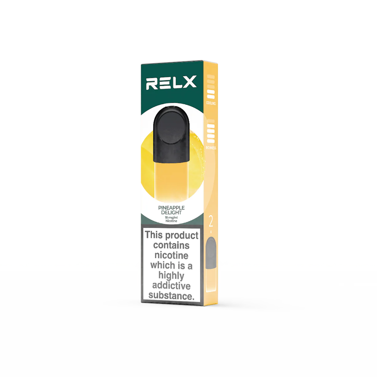 RELX Pod Pro Fruit Juicy Pineapple Delight Flavors 18mg/ml Nicotine - Six Pandas