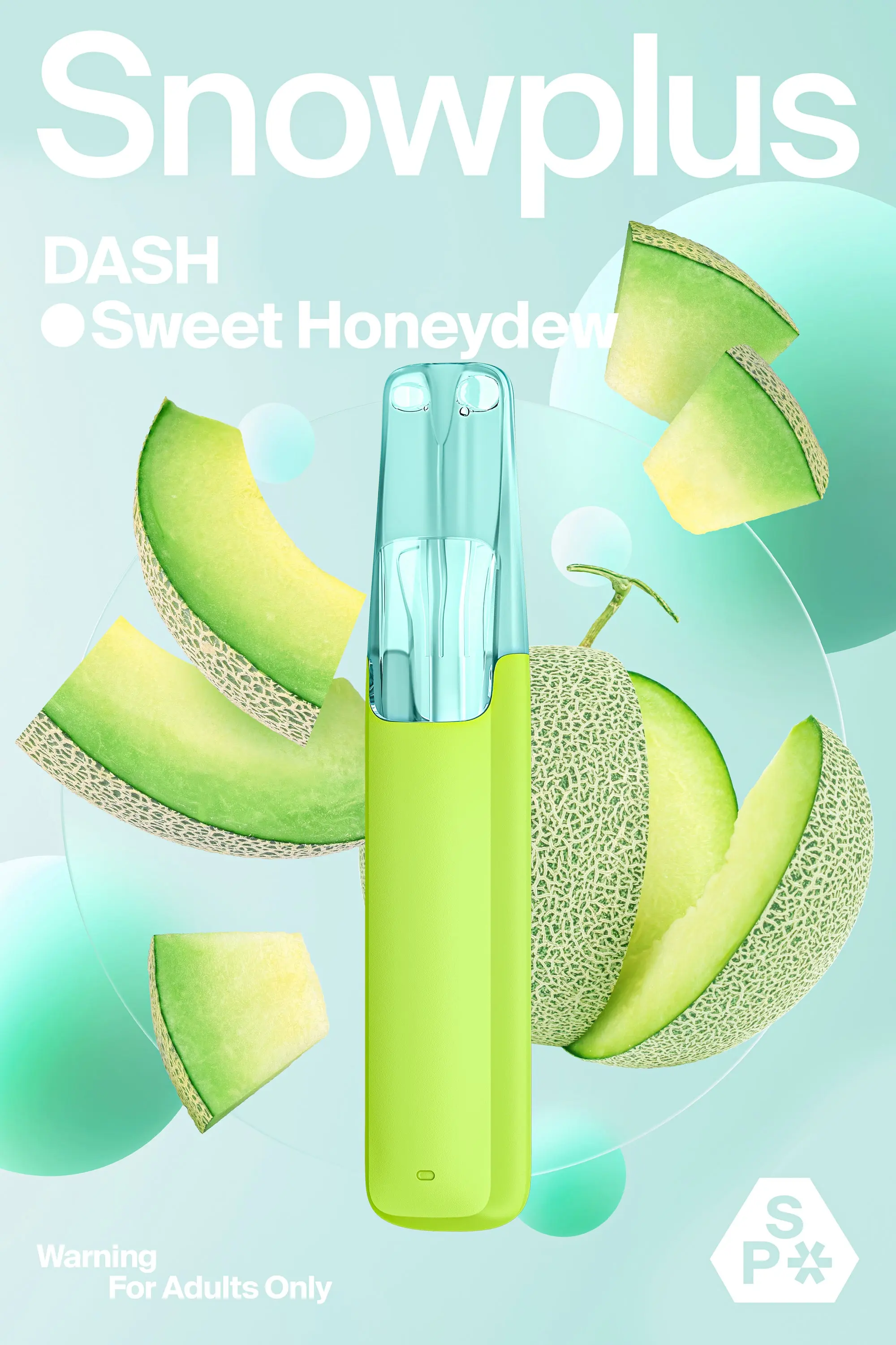 Snowplus Dash All-in-one Sweet Honeydew Flavor Disposable Device 4000puffs - Six Pandas