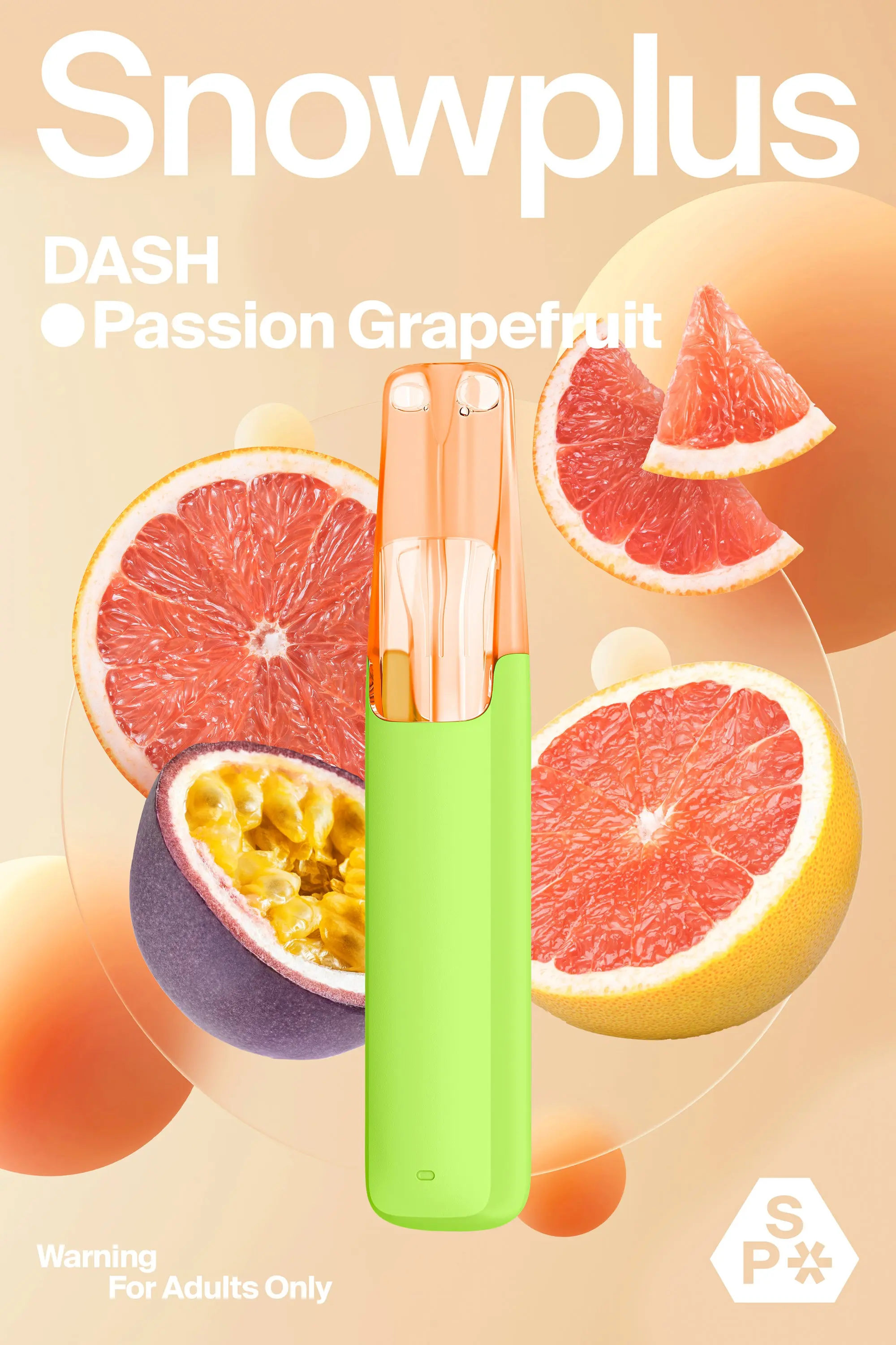 Snowplus Dash All-in-one Passion Grapefruit Flavor Disposable Device 4000puffs - Six Pandas