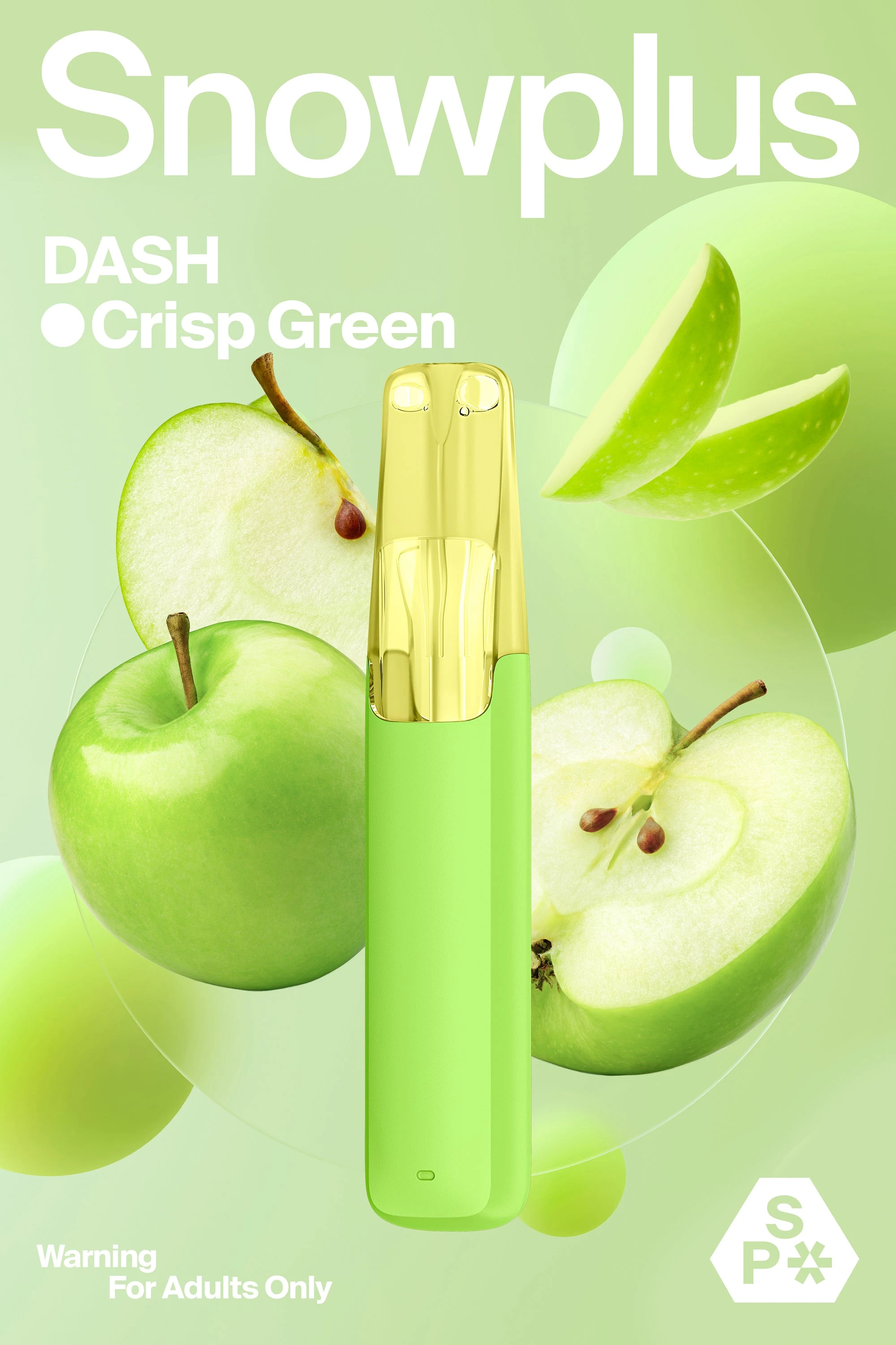Snowplus Dash All-in-one Crisp Green Flavor Disposable Device 4000puffs - Six Pandas