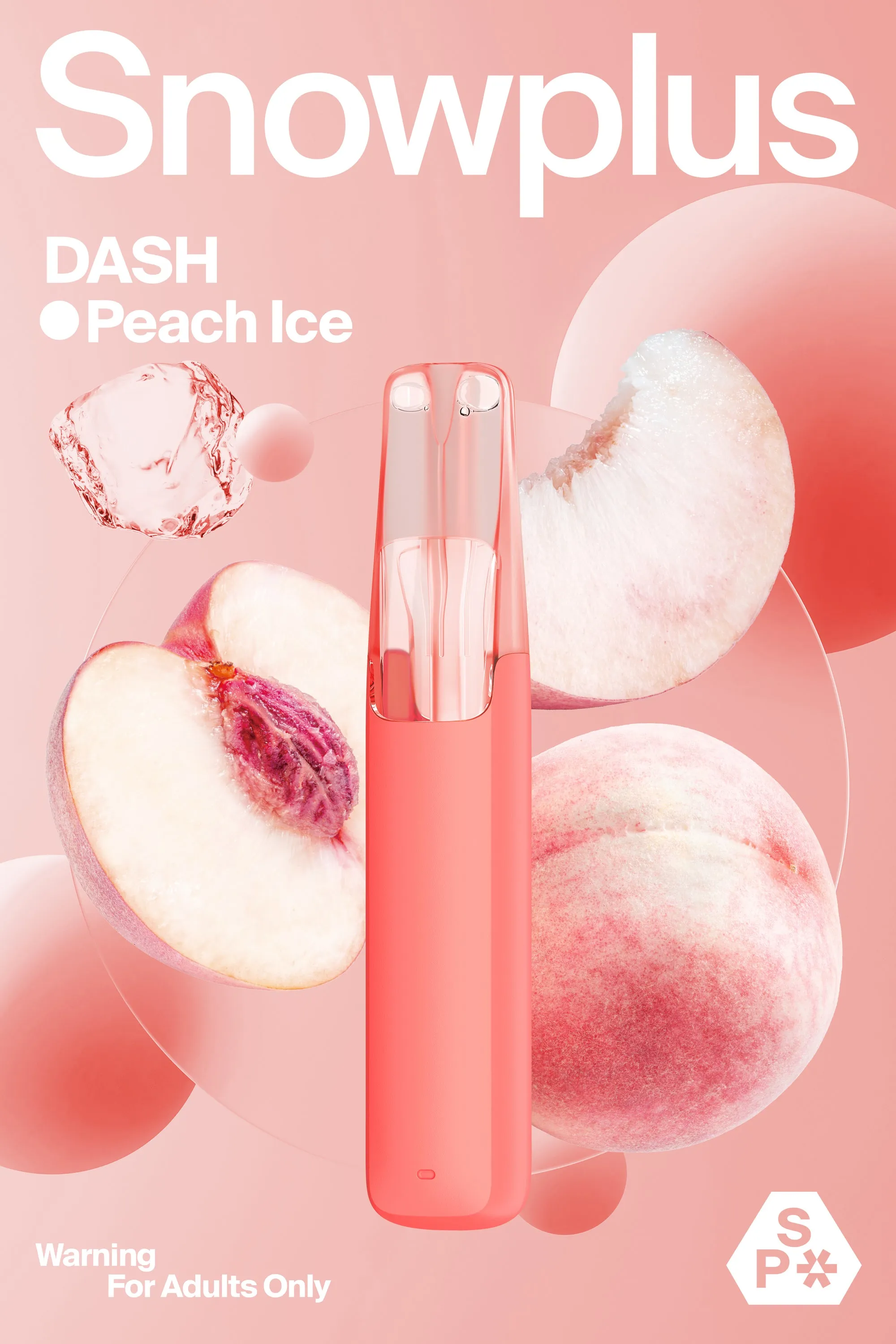 Snowplus Dash All-in-one Peach Ice Flavor Disposable Device 4000puffs - Six Pandas