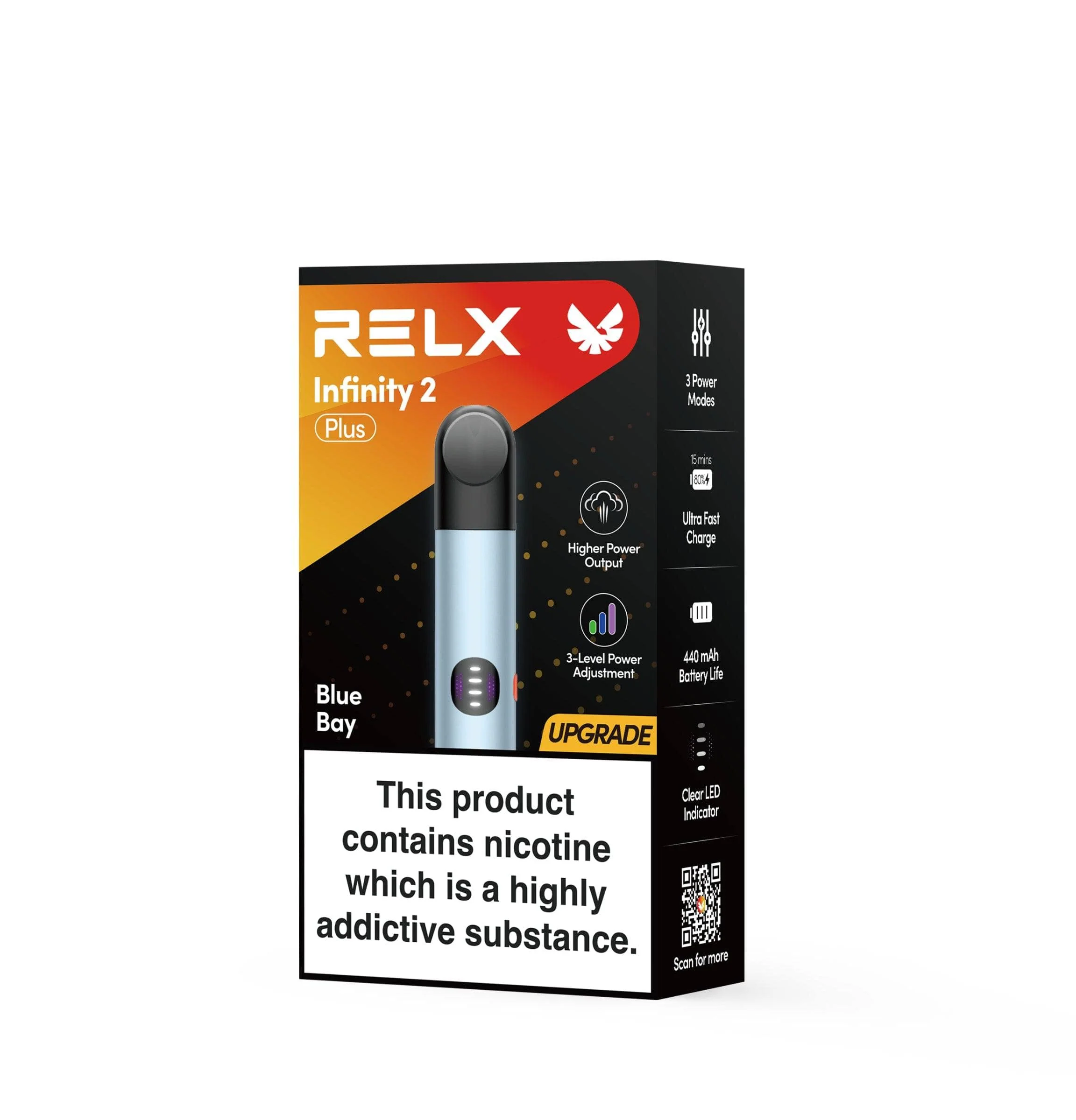 RELX Infinity 2 Plus Device Blue Bay Colors - Six Pandas