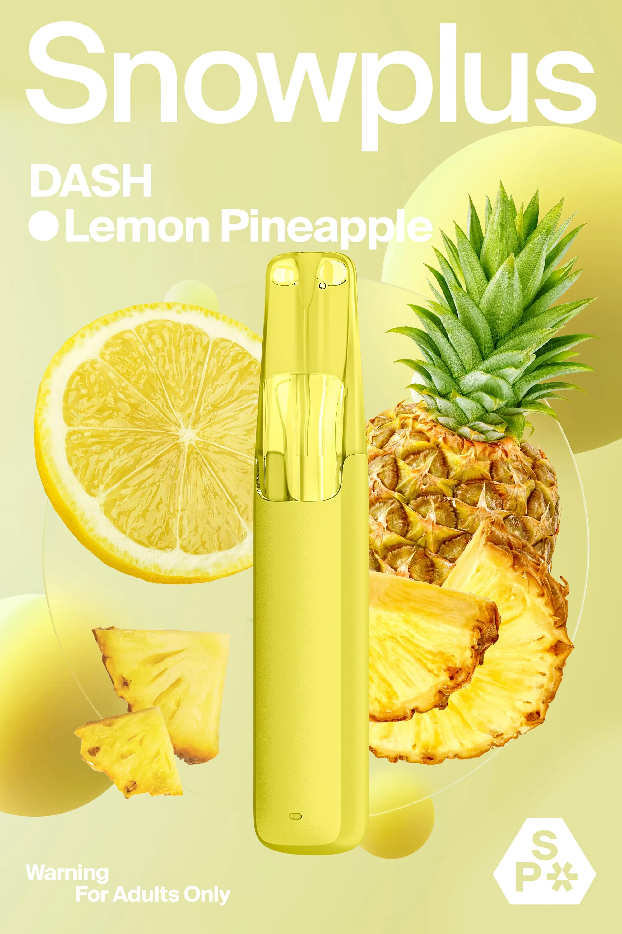 Snowplus Dash All-in-one Lemon Pineapple Flavor Disposable Device 4000puffs - Six Pandas