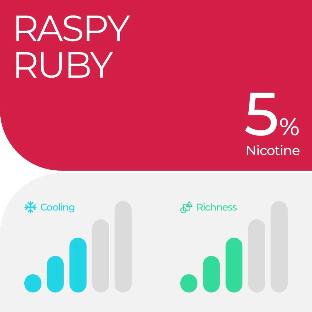 RELX Pod Pro Fruit Juicy Ruby Raspberry Flavors 18mg/ml Nicotine - Six Pandas