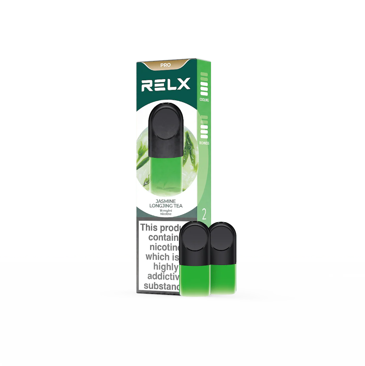RELX Pod Pro Fruit Mint Tea Dessert Beverage and Tobacco More Flavors 0mg/ml and 18mg/ml Nicotine - Six Pandas